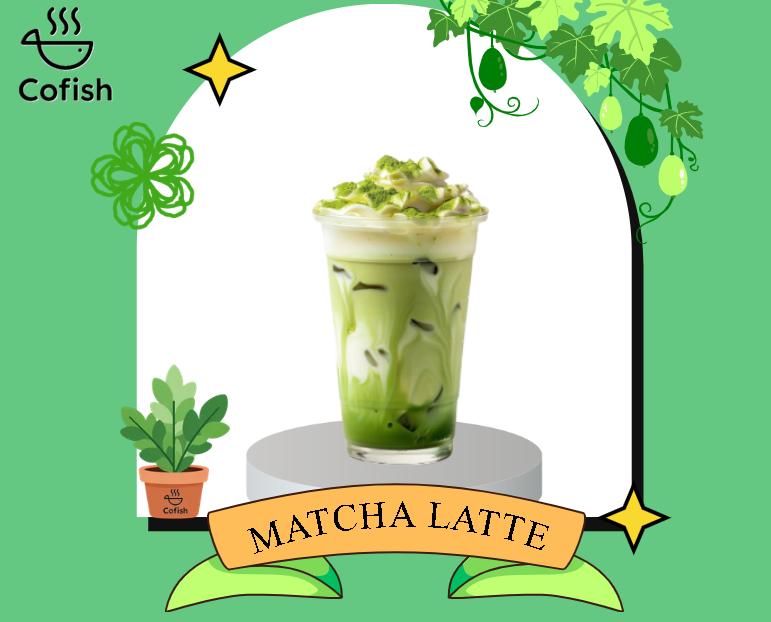 Matcha latte hãng cofish